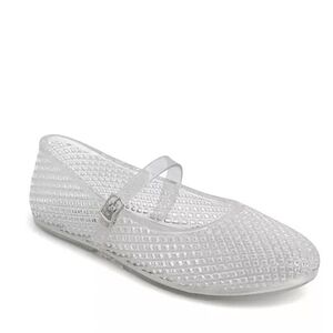 Gianni Bini Clear Jelly Flats